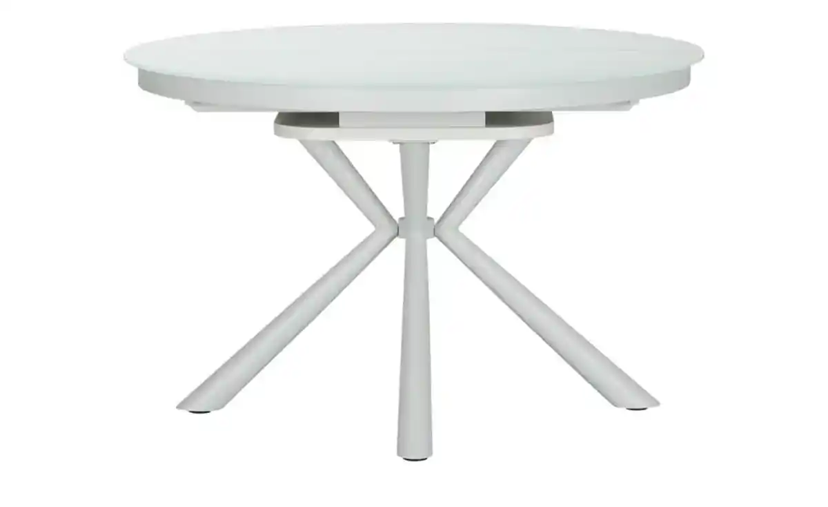 Bild 2 von Glastisch ausziehbar Danko ¦ weiß ¦ Maße (cm): H: 76  Ø: [120.0] Tische > Esstische - Möbel Kraft