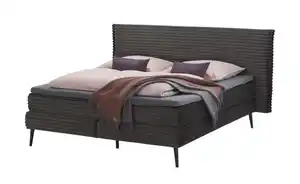 Twist Boxspringbett mit flauschigem Mega-Cordbezug Harper ¦ grau ¦ Maße (cm): B: 222 H: 116 Betten > Boxspringbetten - Möbel Kraft