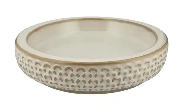 Bild 3 von Vase mit Steinboden ¦ transparent/klar ¦ Steingut, Glas ¦ Maße (cm): H: 22  Ø: [22.5] Dekoration > Vasen - Möbel Kraft