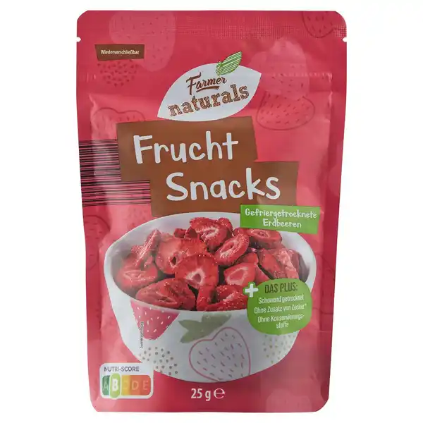 Bild 1 von FARMER NATURALS Fruchtsnacks 25 g, Erdbeere