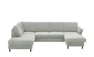 Kollektion Kraft Wohnlandschaft aus Flachgewebe Veit ¦ grau ¦ Maße (cm): B: 305 H: 90 T: 200 Polstermöbel > Sofas > Wohnlandschaften - Möbel Kraft