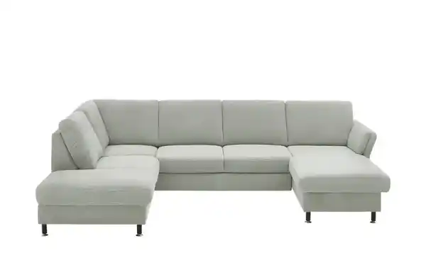 Bild 1 von Kollektion Kraft Wohnlandschaft aus Flachgewebe Veit ¦ grau ¦ Maße (cm): B: 305 H: 90 T: 200 Polstermöbel > Sofas > Wohnlandschaften - Möbel Kraft