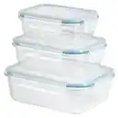 Bild 1 von GOURMETMAXX Glas-Frischhaltedosen-Set »Klick-it«, 3-teilig