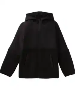 Sportjacke mit Kapuze, schwarz