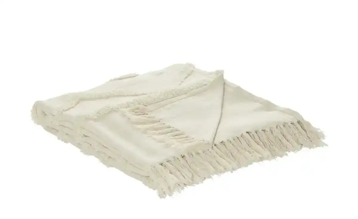 Bild 1 von como superior Tagesdecke  ZickZack ¦ beige ¦ 100% Baumwolle ¦ Maße (cm): B: 220 Heimtextilien > Kuscheldecken - Möbel Kraft