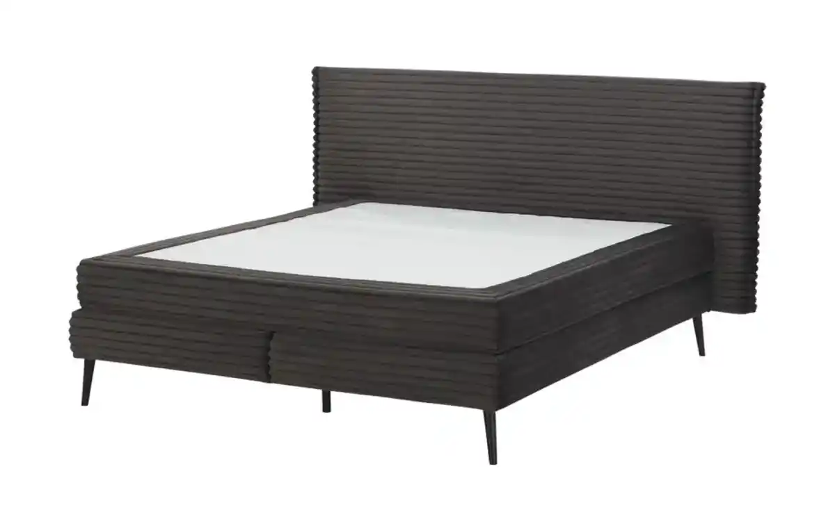 Bild 3 von Twist Boxspringbett mit flauschigem Mega-Cordbezug Harper ¦ grau ¦ Maße (cm): B: 222 H: 116 Betten > Boxspringbetten - Möbel Kraft