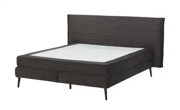 Bild 3 von Twist Boxspringbett mit flauschigem Mega-Cordbezug Harper ¦ grau ¦ Maße (cm): B: 222 H: 116 Betten > Boxspringbetten - Möbel Kraft
