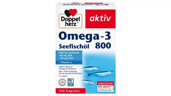 Bild 1 von Doppelherz Omega-3 Seefischöl 800 120 Kapseln