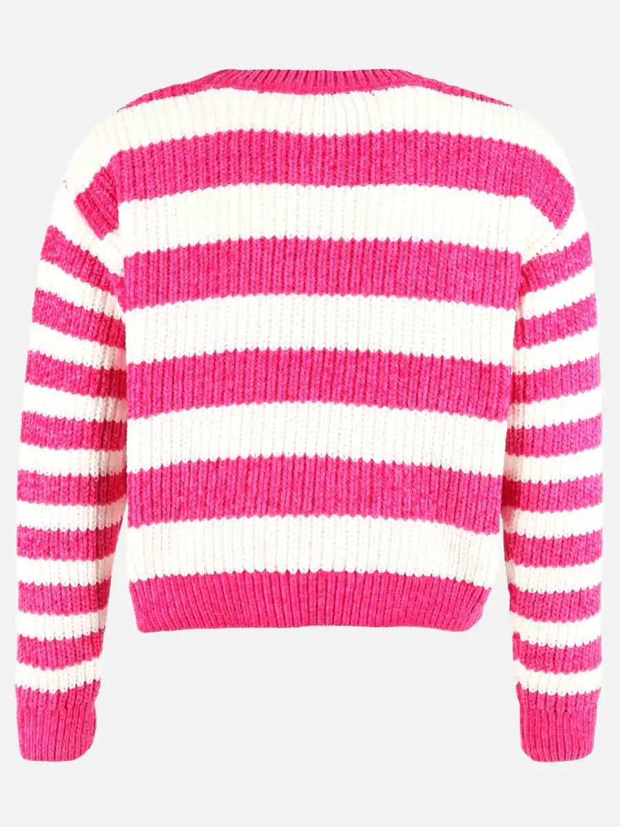 Bild 2 von Mädchen Chenille Pullover mit Streifen Pink