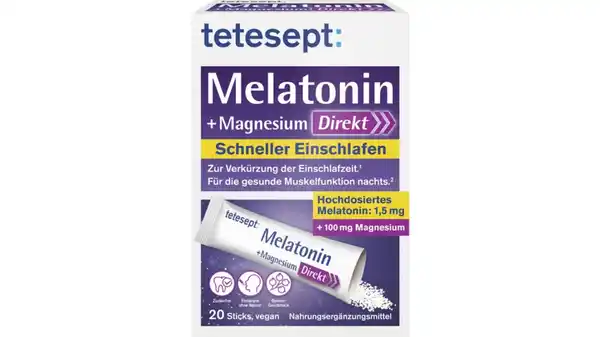 Bild 1 von tetesept Melatonin + Magnesium Direkt Stick