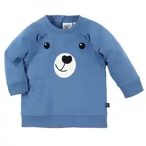 Baby Sweatshirt mit Bärchen-Print Blau