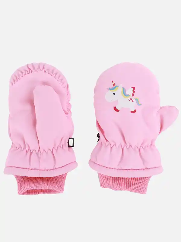 Bild 2 von Baby Fäustlinge mit Bündchen Pink