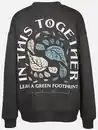 Bild 2 von Damen Sweatshirt mit Print Grau