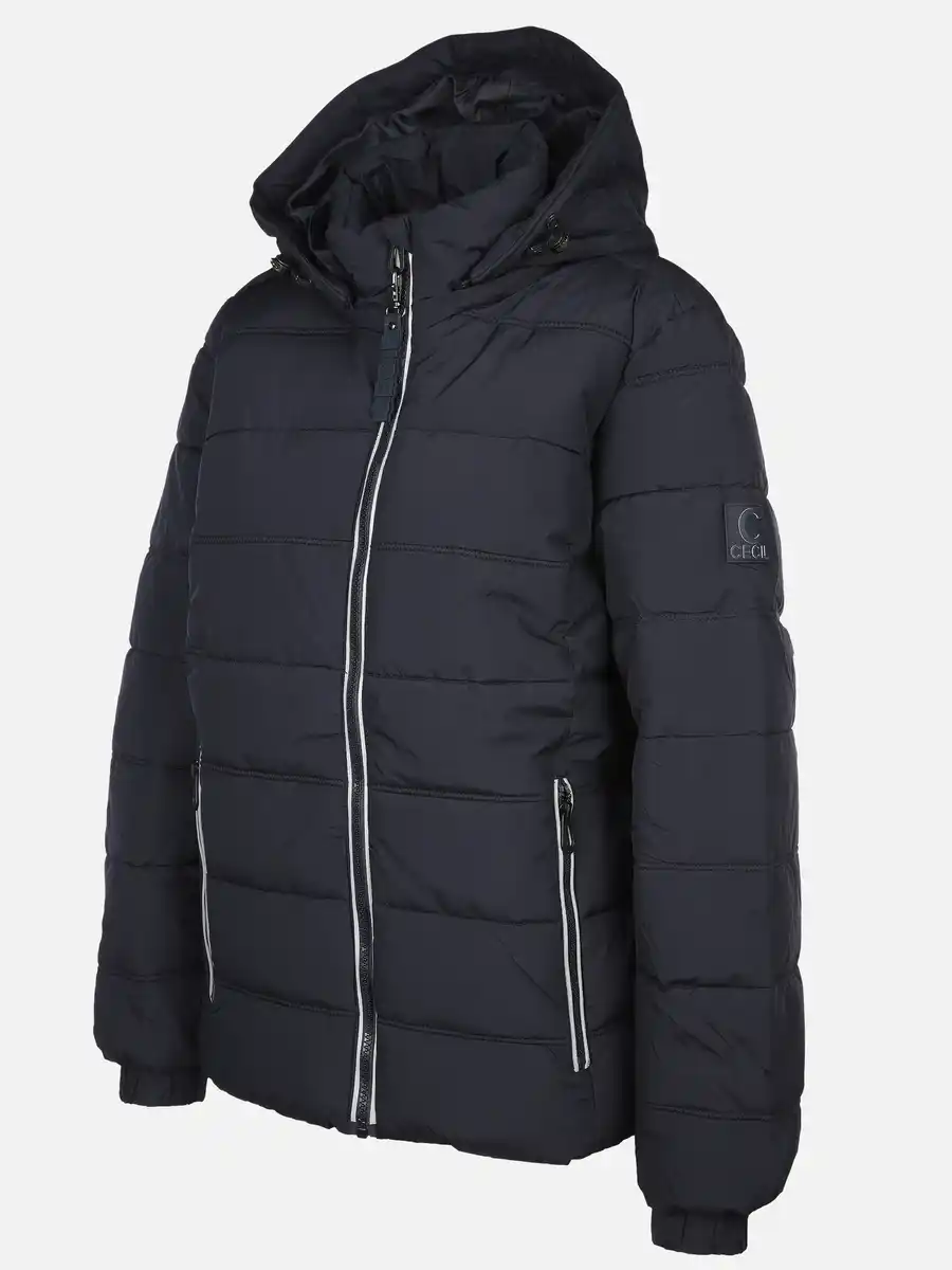 Bild 3 von Damen Jacke mit abnehmbarer Kapuze Marine