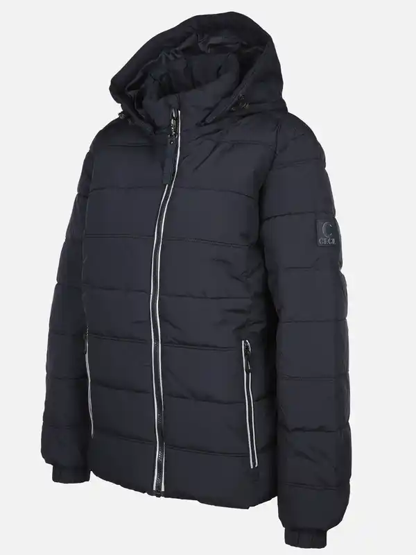 Bild 3 von Damen Jacke mit abnehmbarer Kapuze Marine
