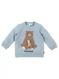 Baby Jungen Sweatpullover mit Bärenmotiv Blau