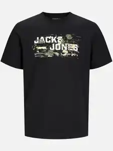 Jack&Jones JCOOUTDOOR LOGO TEE S T-Shirt Schwarz