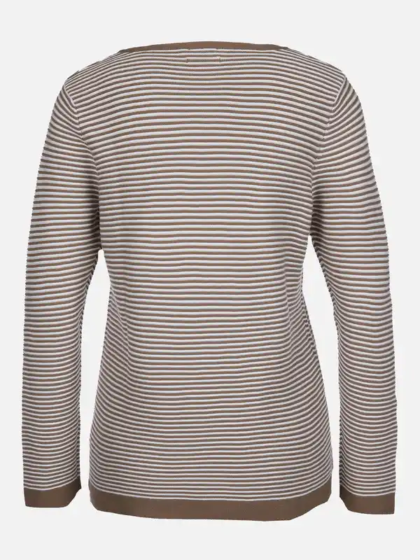 Bild 2 von Damen Pullover in Ottoman Ripp Weiß