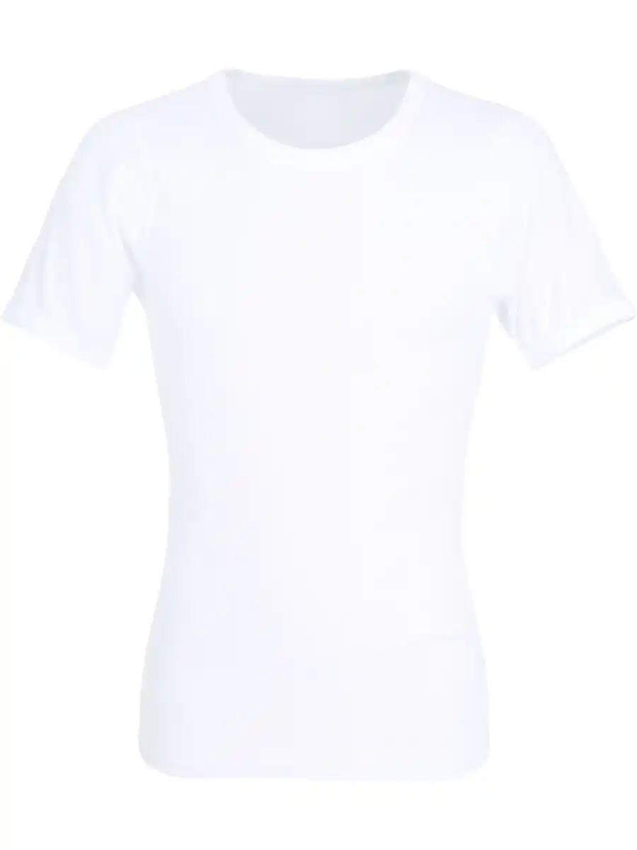 Bild 1 von Herren Unterhemd in Doppelripp mit kurzem Arm Weiß