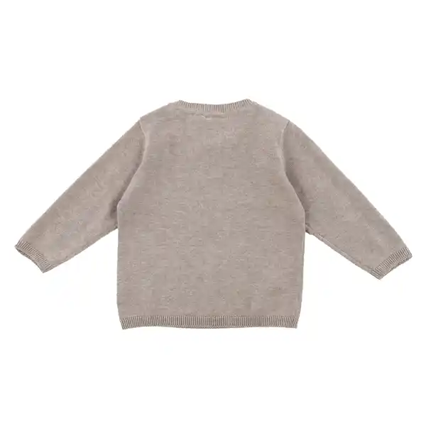 Bild 2 von Baby Mädchen Strickpullover mit Stickerei Braun