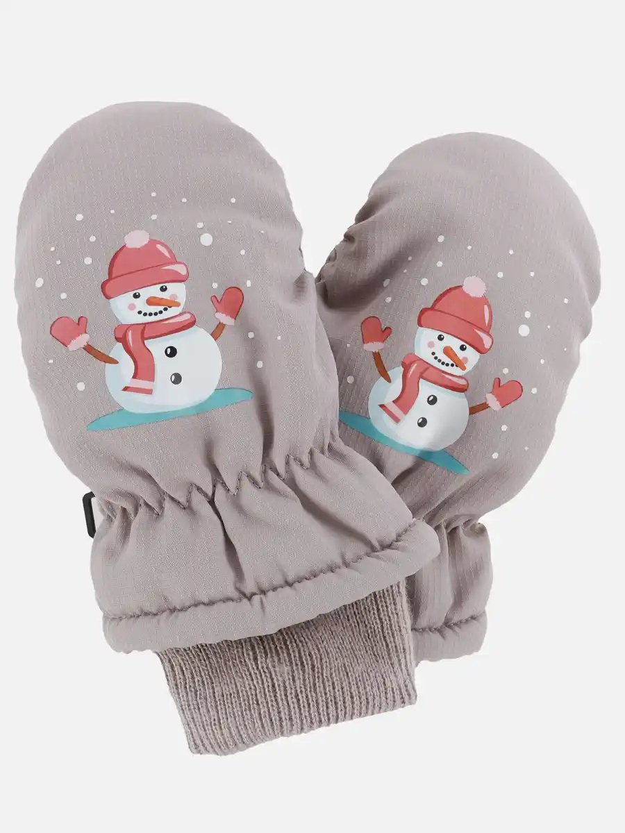 Bild 1 von Baby Fäustlinge mit Bündchen Grau