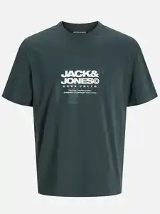 Jack&Jones JCOAERO FRONT PRINT T Shirt Grau