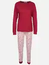 Bild 1 von Damen Pyjama in langer Form Pink