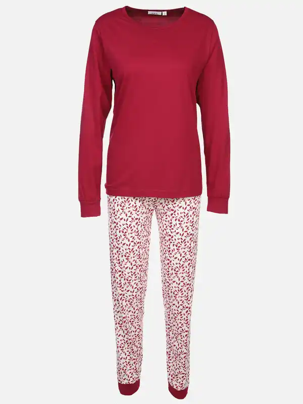 Bild 1 von Damen Pyjama in langer Form Pink