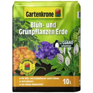 Gartenkrone Grünpflanzenerde, für Wohnbereichpflanzen, im Sack