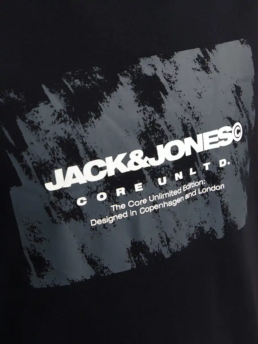 Bild 2 von Jack&Jones JCOAERO FRONT PRINT T Shirt Schwarz