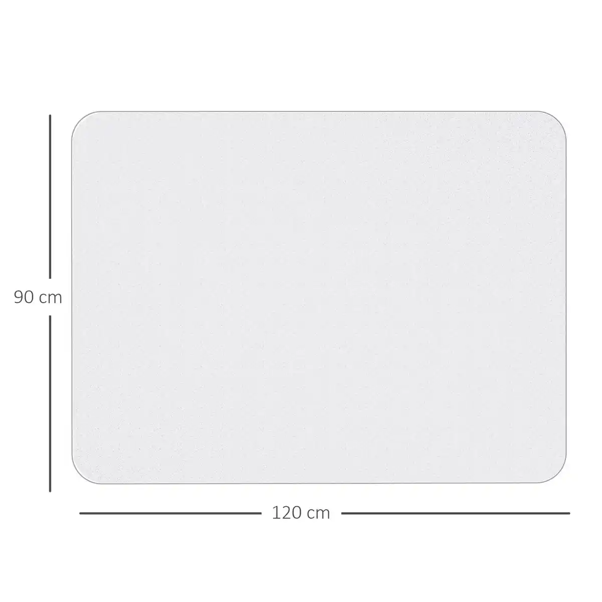 Bild 3 von Bodenschutzmatte 90 x 120 cm Bürostuhl Unterlage in Transparent