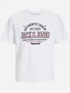 Jack&Jones JJELOGO TEE SS O-NECK T-Shirt Weiß