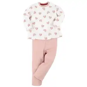 Baby Mädchen Schlafanzug mit Alloverprint Weiß