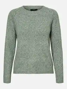 Vero Moda VMDOFFY LS O-NECK BLO Pullover Grün