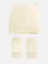 Bild 2 von Baby Unisex Mütze und Handschuh-Set Grau