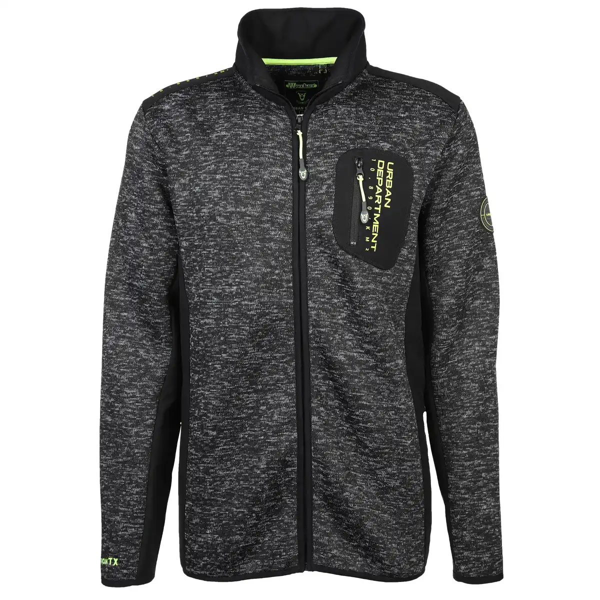 Bild 1 von Herren Strickfleecejacke Schwarz