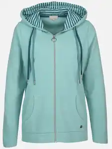 Damen Sweatshirtjacke mit Kapuze Blau