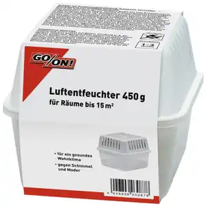 GO/ON! Raumentfeuchter, für Räume bis 15 m², 0,75 l, nachfüllbar