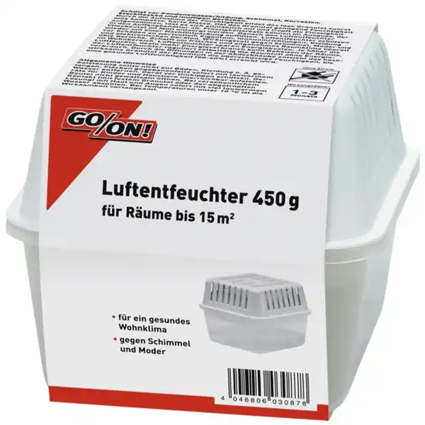 Bild 1 von GO/ON! Raumentfeuchter, für Räume bis 15 m², 0,75 l, nachfüllbar