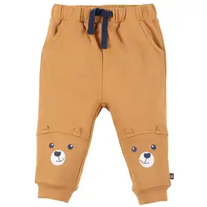 Baby Jogginghose mit Bärchen Print Braun