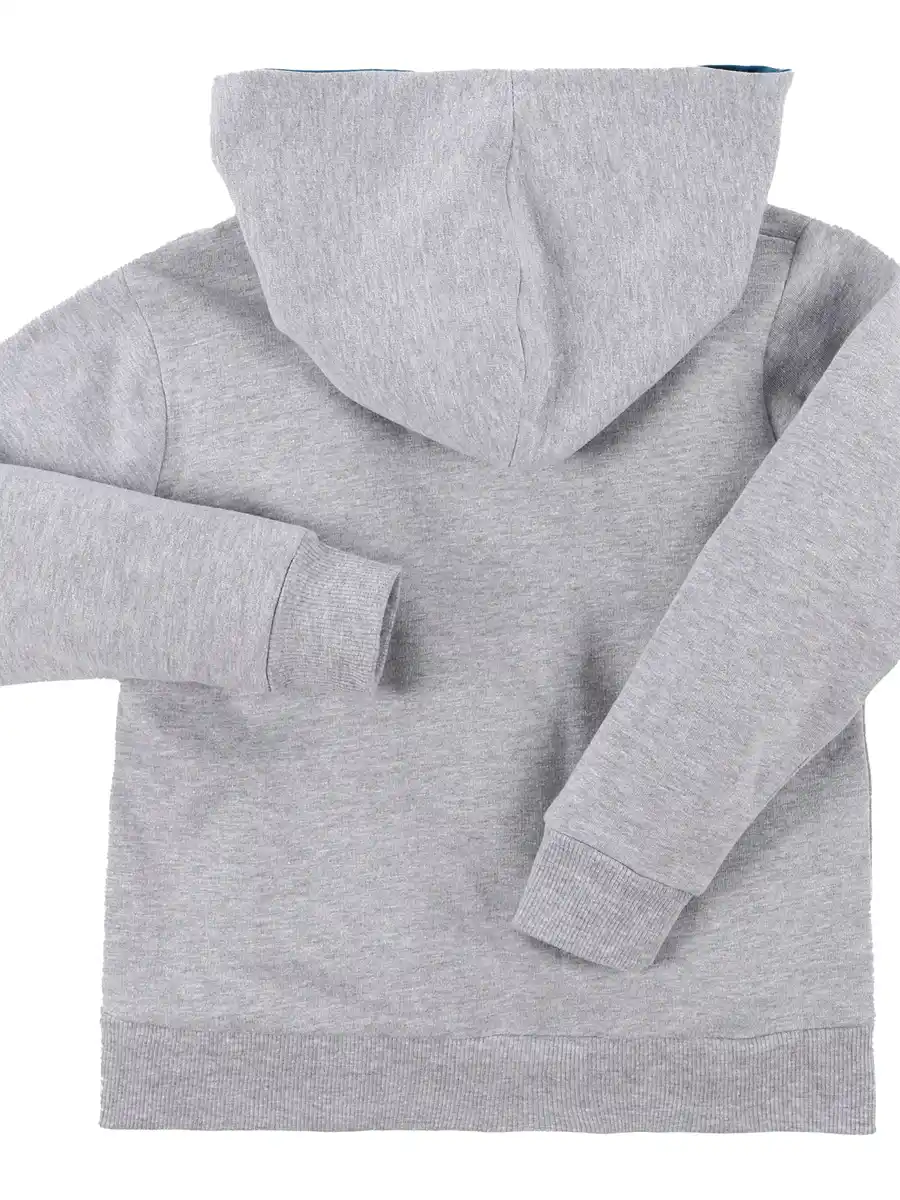 Bild 2 von Kinder Sweatjacke mit Print und Kapuze Grau