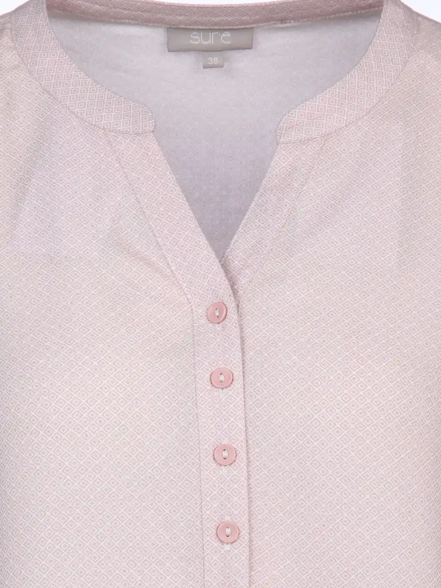 Bild 3 von Damen Bluse im Minimalprint Rosa