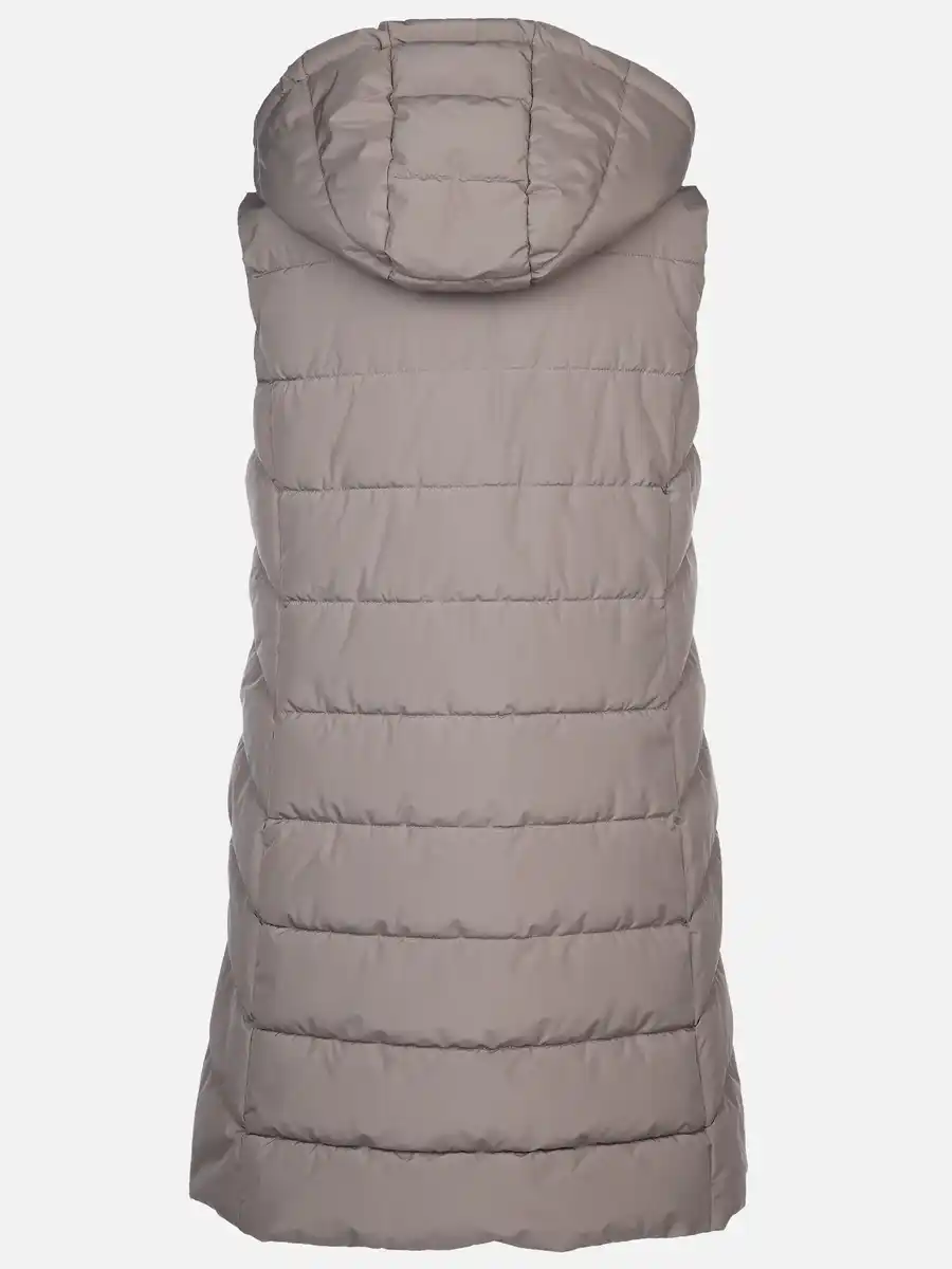 Bild 2 von Damen Steppweste in langer Form Beige