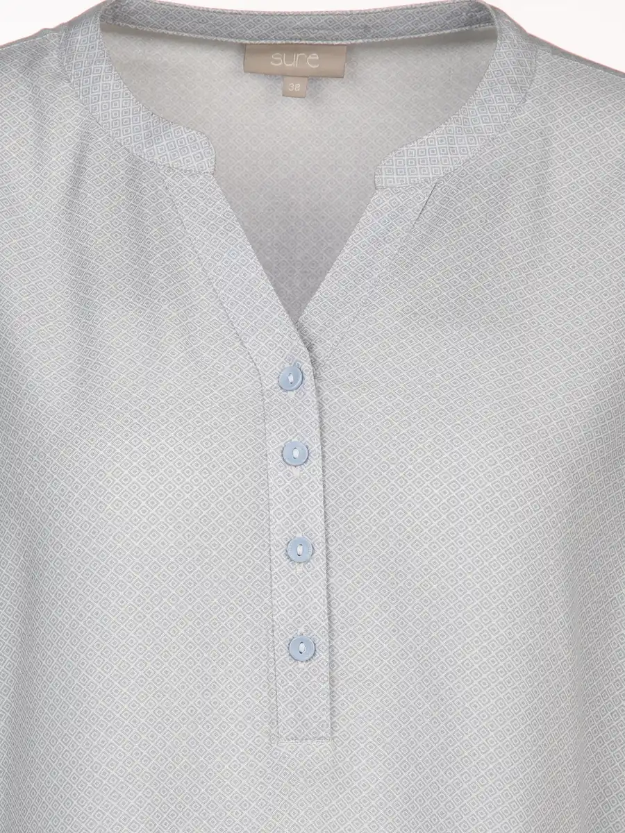 Bild 3 von Damen Bluse im Minimalprint Blau