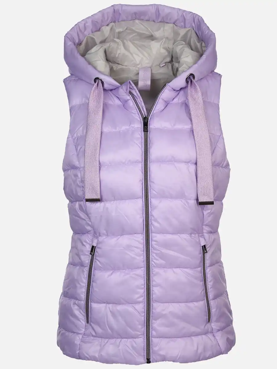 Bild 1 von Damen Steppweste mit Kapuze Lila