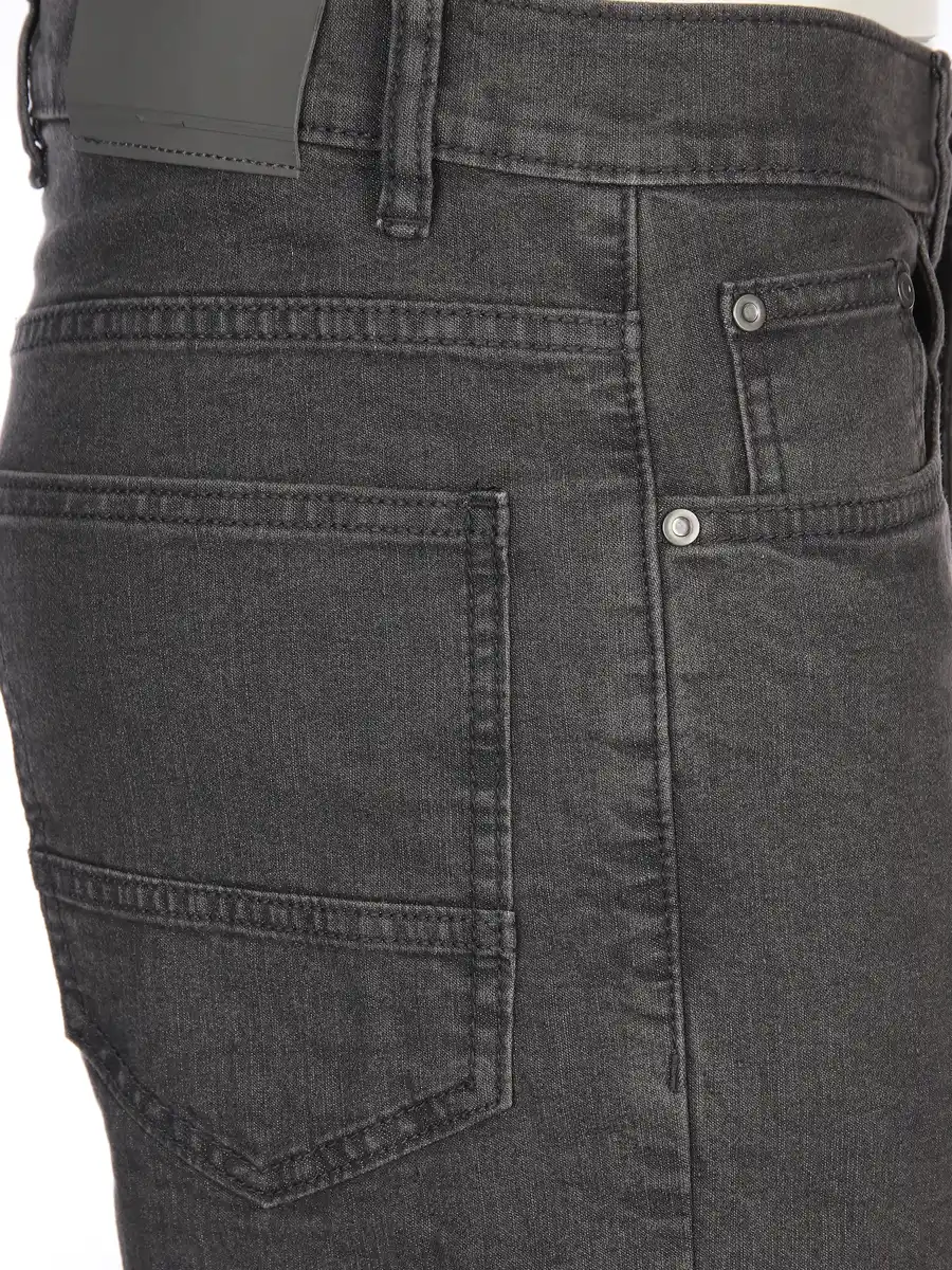 Bild 4 von Herren Thermojeans mit kariertem Futter Grau