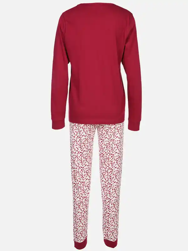 Bild 2 von Damen Pyjama in langer Form Pink