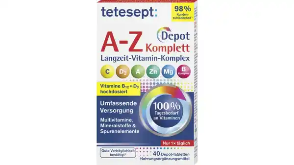 Bild 1 von tetesept Vitamin A-Z Depot Tabletten