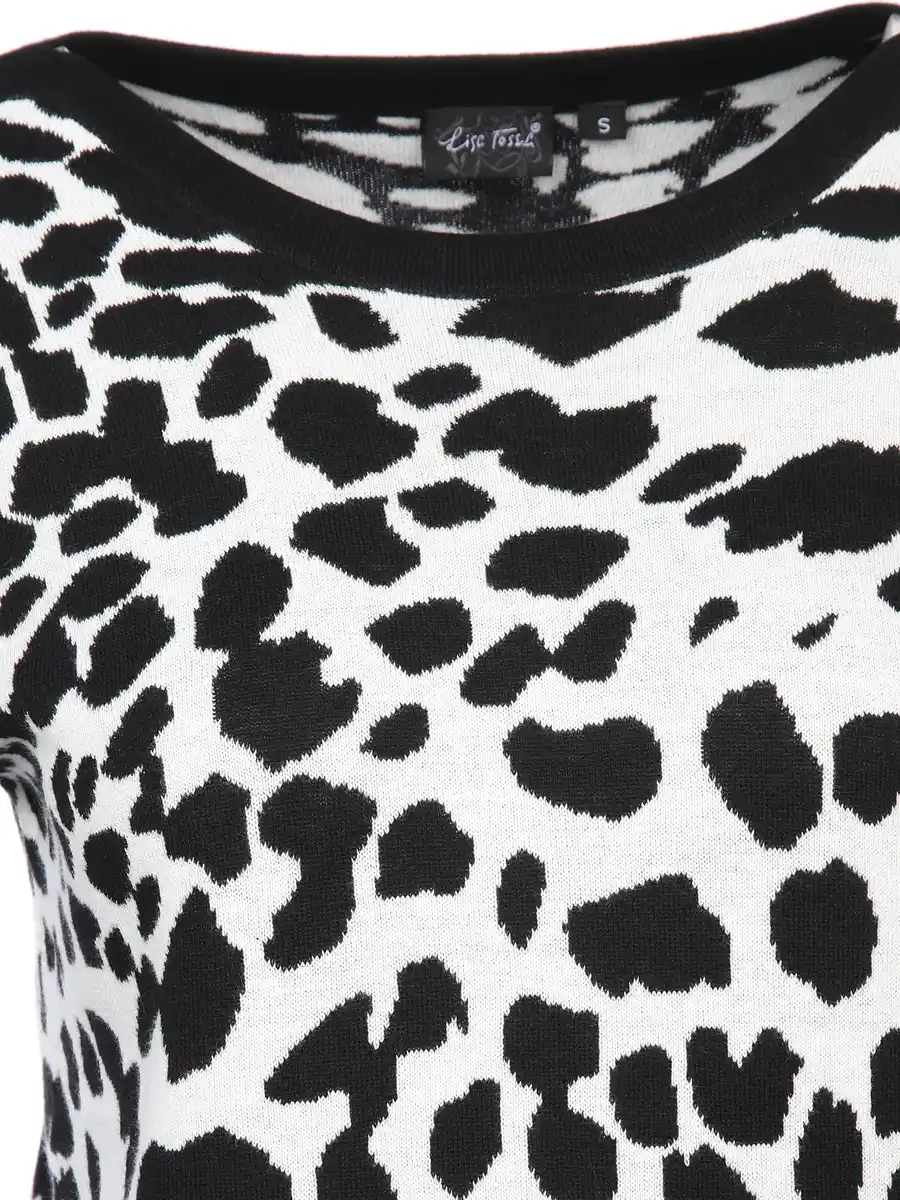 Bild 3 von Damen Pullover mit Tierprint Schwarz