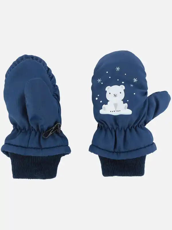 Bild 2 von Baby Fäustlinge mit Bündchen Marine